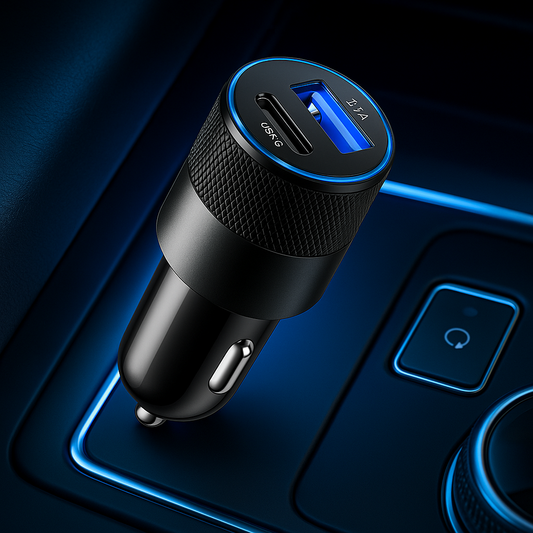 ⚡ VoltRush DuoCharge – Fast Car Charger