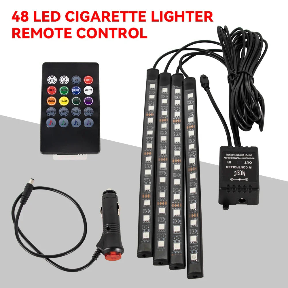🌈 NeoGlow FootLight – Car Interior Footwell Lighting Kit
