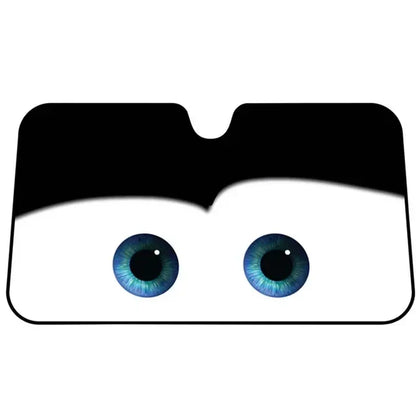 😎 ToonShade EyeVisor – Cartoon Eyes Windshield Sunshade