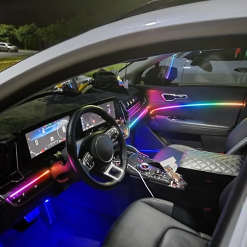 🌈 GlowLine Symphony – Ambient Interior Light Kit