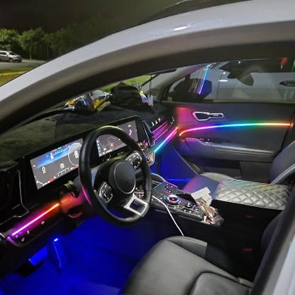 🌈 GlowLine Symphony – Ambient Interior Light Kit