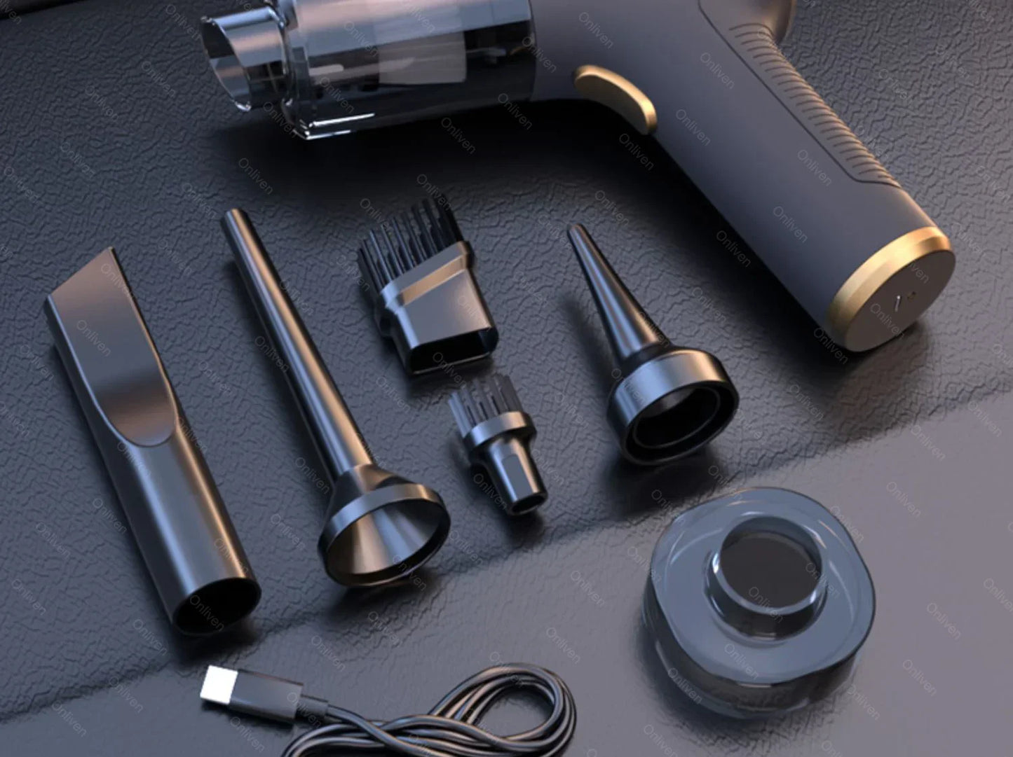 🧹 CleanForce MiniVac – Wireless Car Vacuum