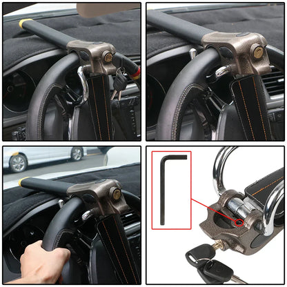 🔒 SteerSafe FoldLock – Steering Wheel Lock