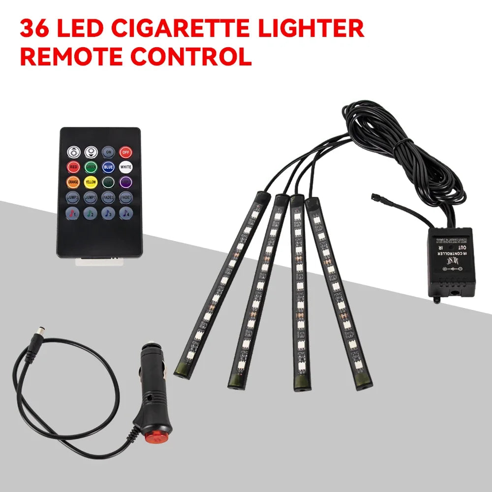 🌈 NeoGlow FootLight – Car Interior Footwell Lighting Kit