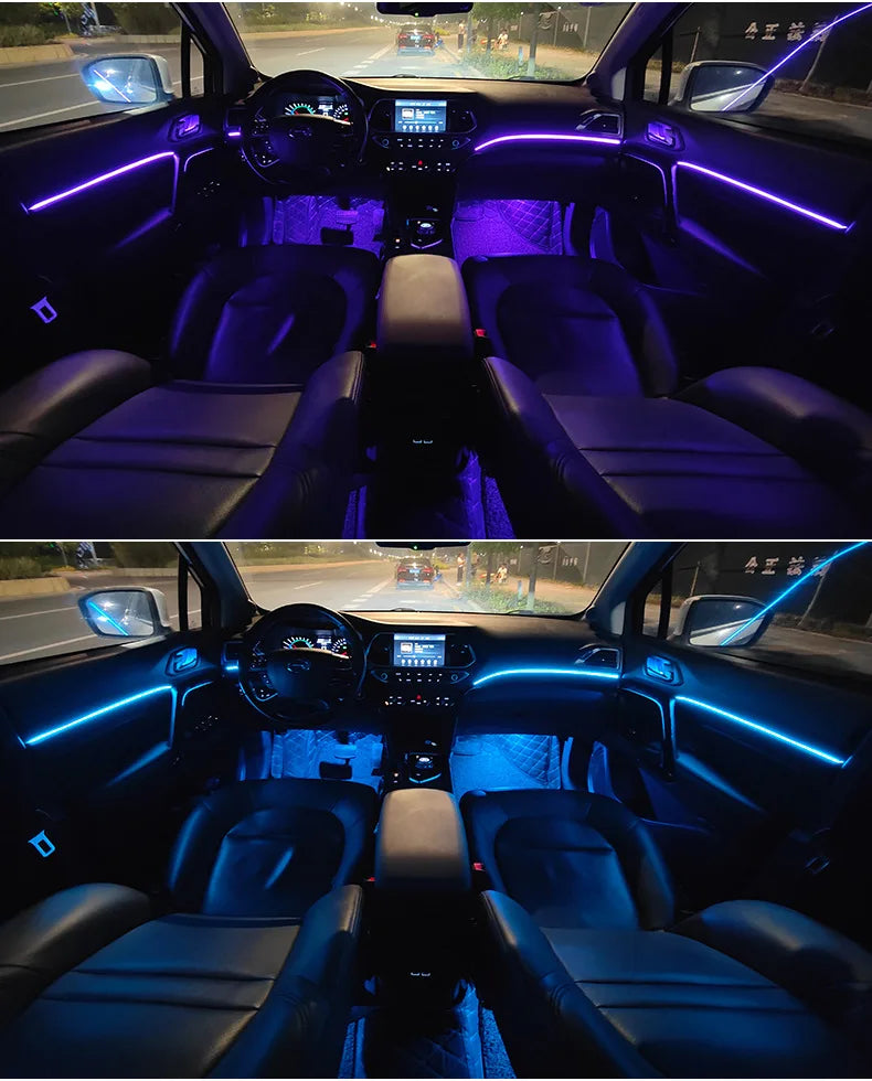 🌈 GlowLine Symphony – Ambient Interior Light Kit