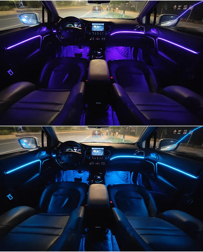 🌈 GlowLine Symphony – Ambient Interior Light Kit
