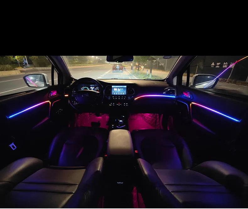 🌈 GlowLine Symphony – Ambient Interior Light Kit