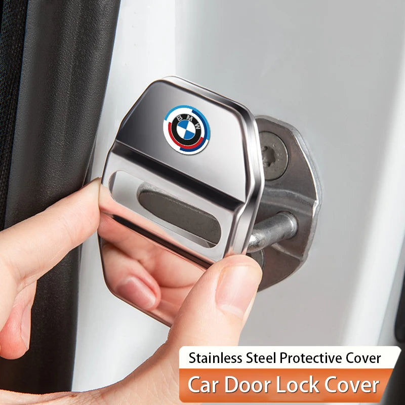 BMW Door Lock Protection Covers | Stainless Steel | Set of 4