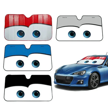 😎 ToonShade EyeVisor – Cartoon Eyes Windshield Sunshade
