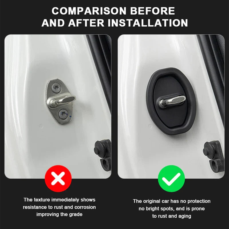 🔇 SilenceGuard Lock Pads – Car Door Lock Buffer Set