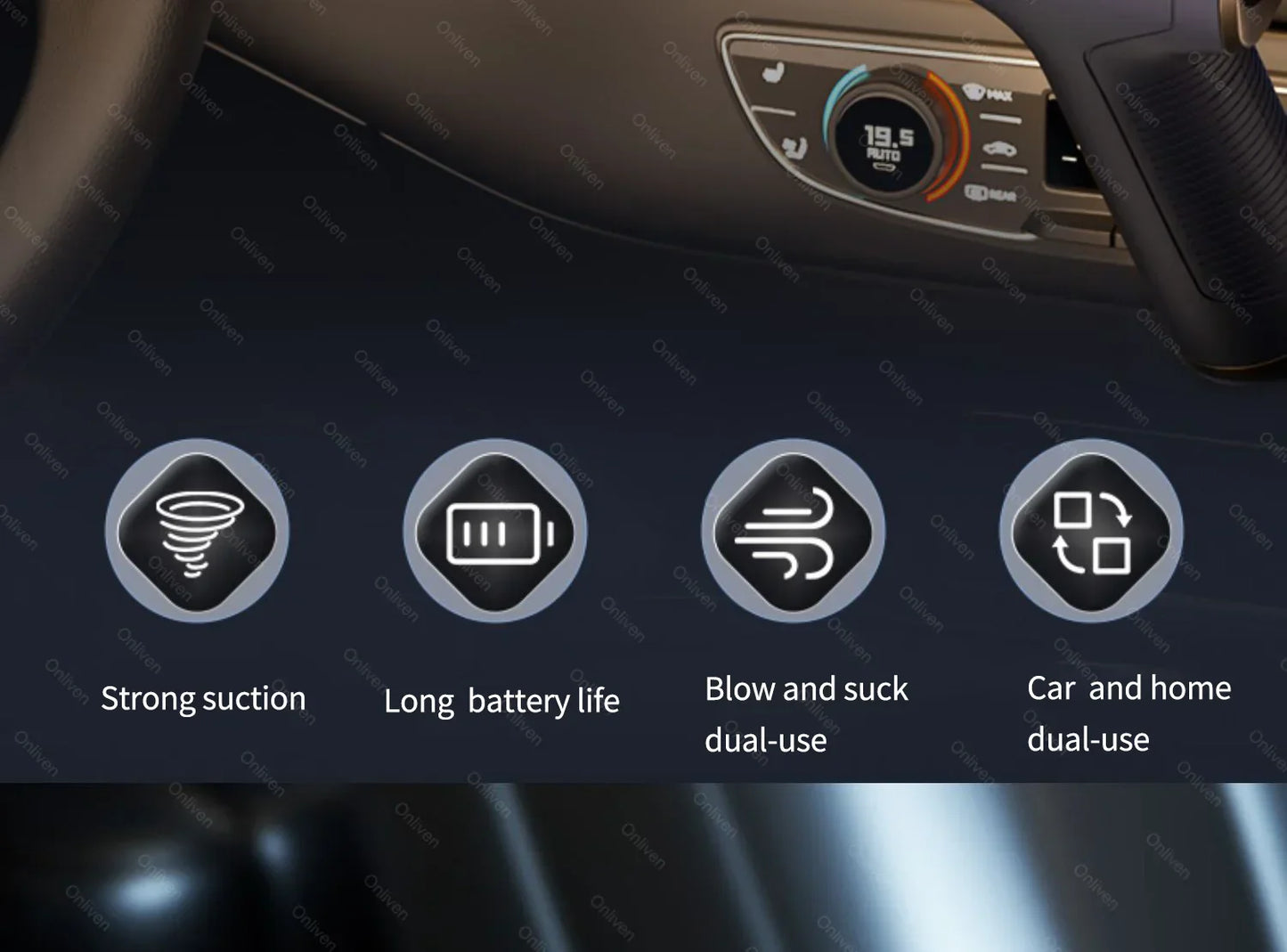 🧹 CleanForce MiniVac – Wireless Car Vacuum