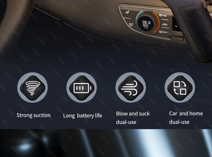 🧹 CleanForce MiniVac – Wireless Car Vacuum