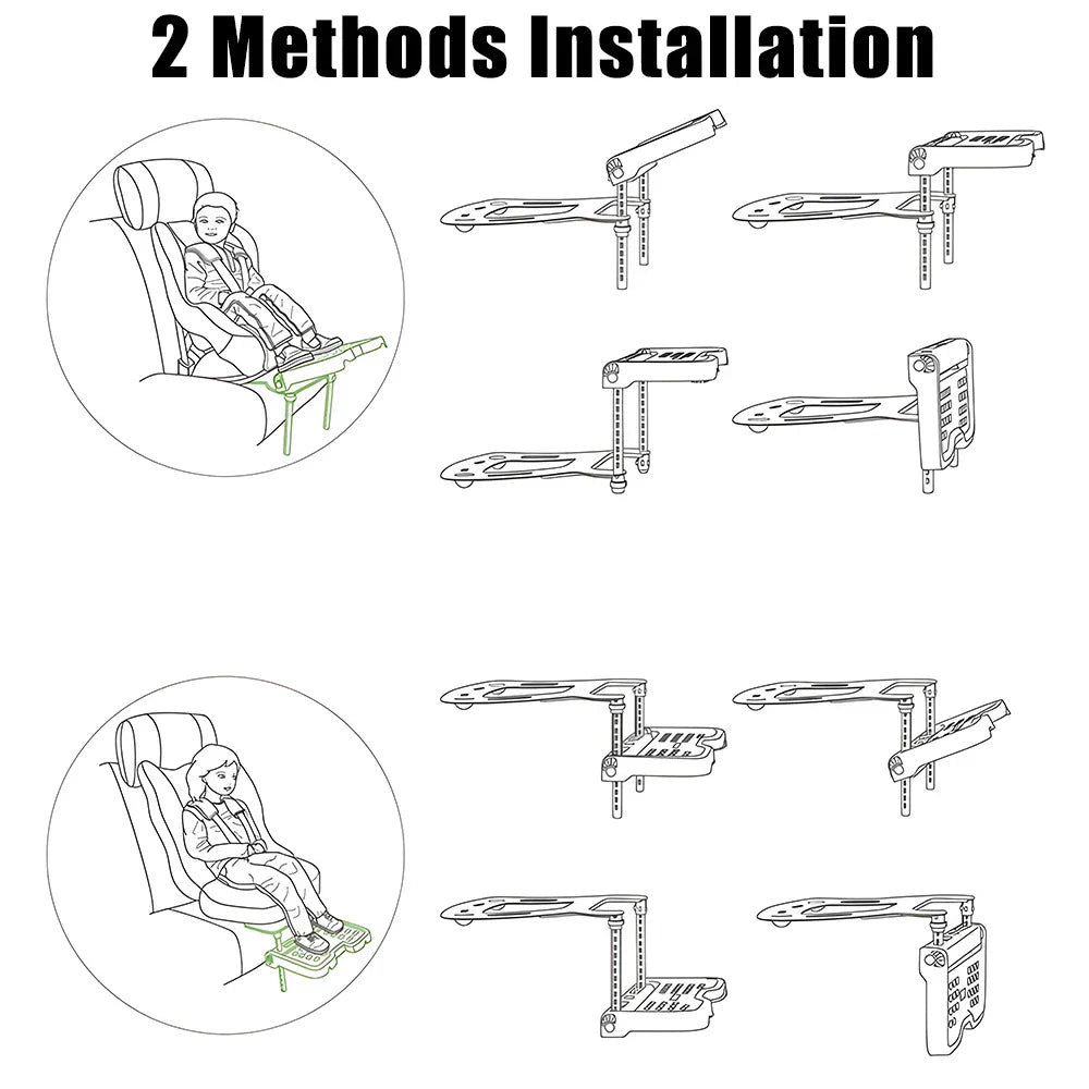 👶 LittleRide FootLift – Car Seat Footrest