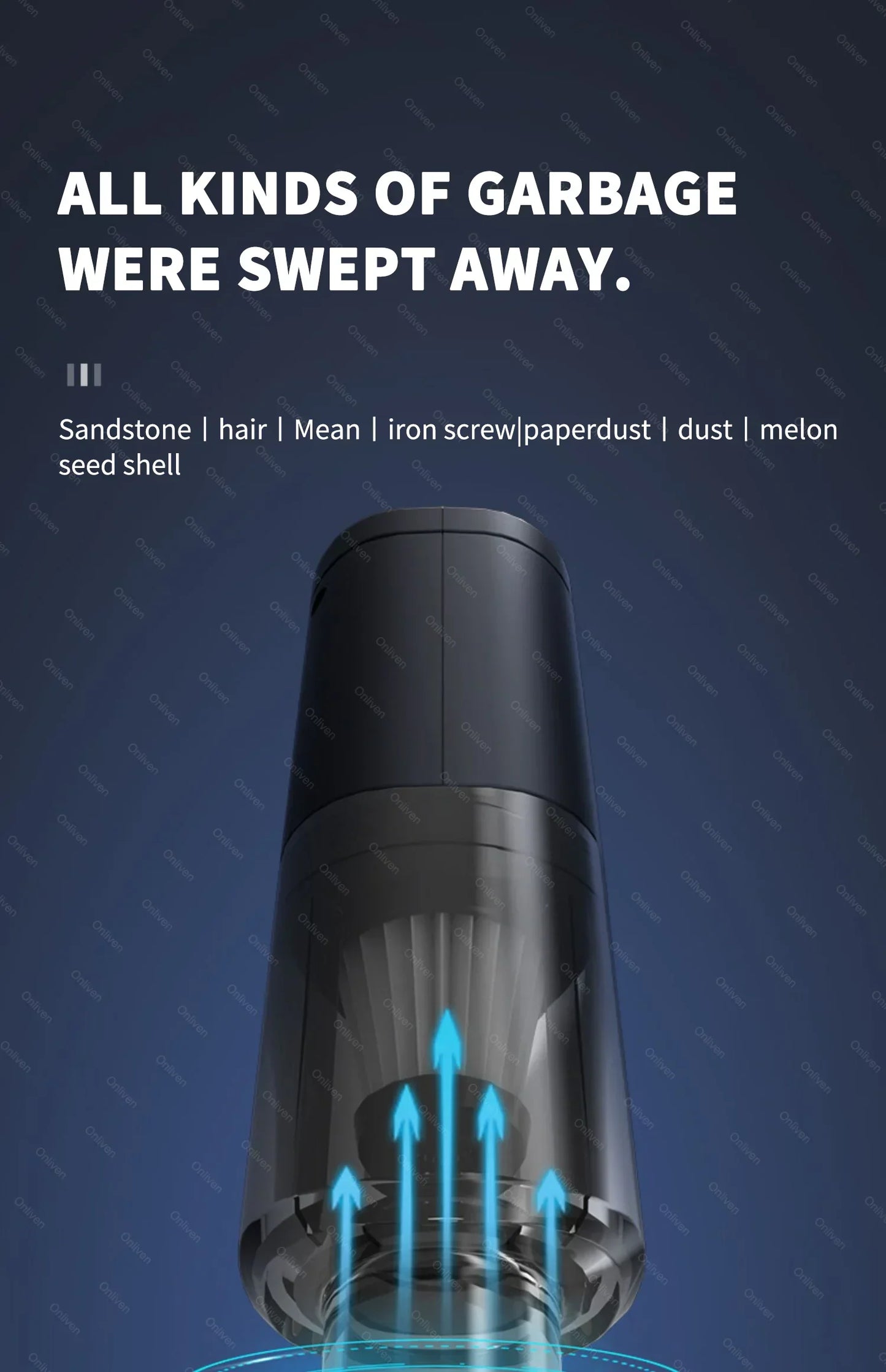 🧹 CleanForce MiniVac – Wireless Car Vacuum