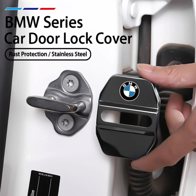 BMW Door Lock Protection Covers | Stainless Steel | Set of 4