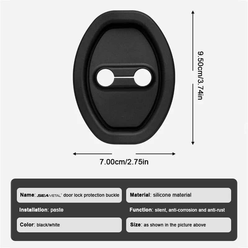 🔇 SilenceGuard Lock Pads – Car Door Lock Buffer Set