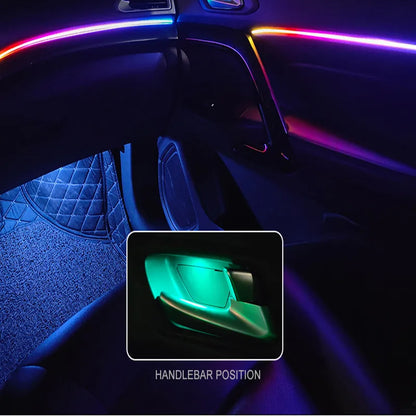 🌈 GlowLine Symphony – Ambient Interior Light Kit