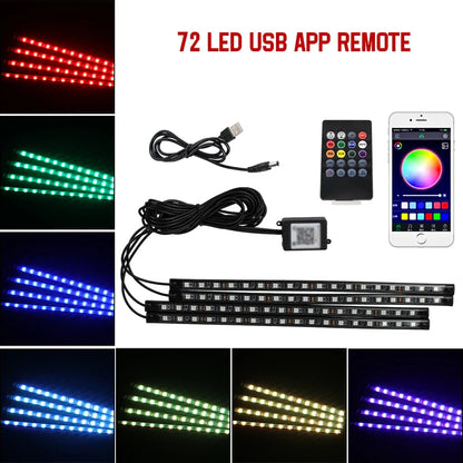 🌈 NeoGlow FootLight – Car Interior Footwell Lighting Kit