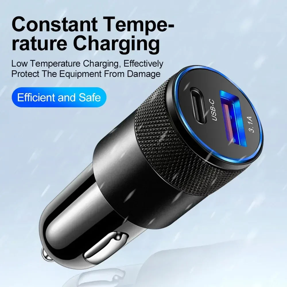 ⚡ VoltRush DuoCharge – Fast Car Charger